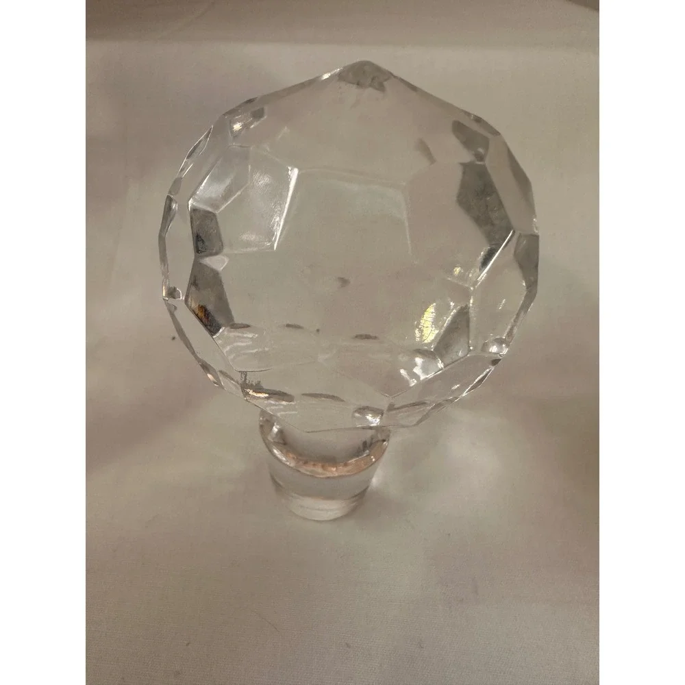 Gorham Full Lead Crystal Decanter Square Handcrafted West Germany Starburst 11in